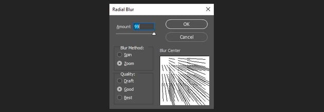adding the blur effect